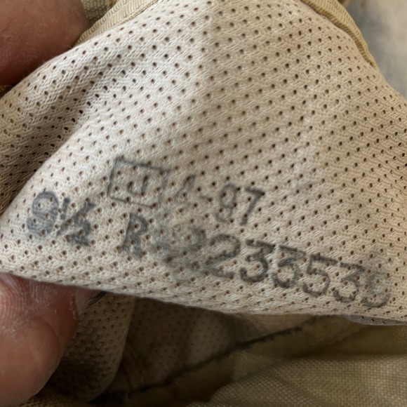 VTG 1997 RO Search US Military Combat Boots Desert Tan Hot Weather 9.5 R - Picture 2 of 16